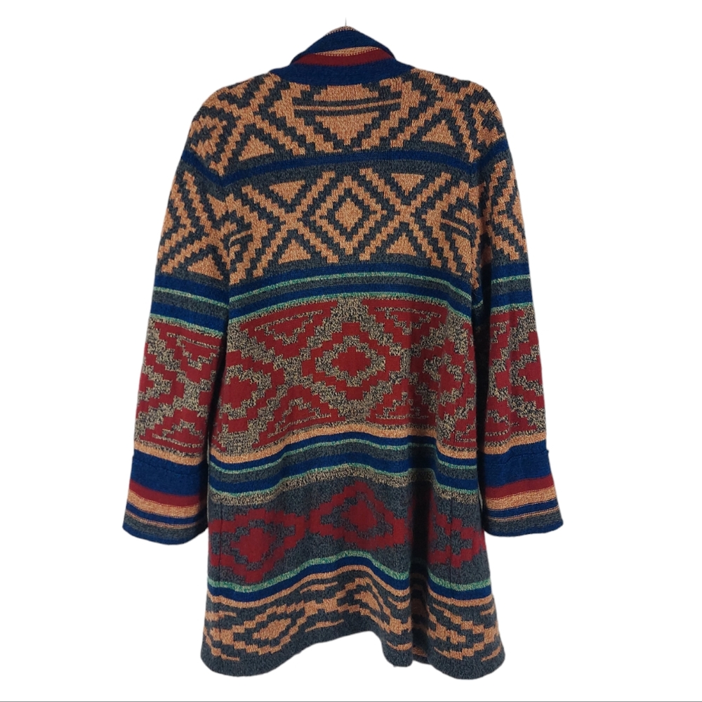 Colorful Geometric Women's Cardigan - Picture 7 of 10